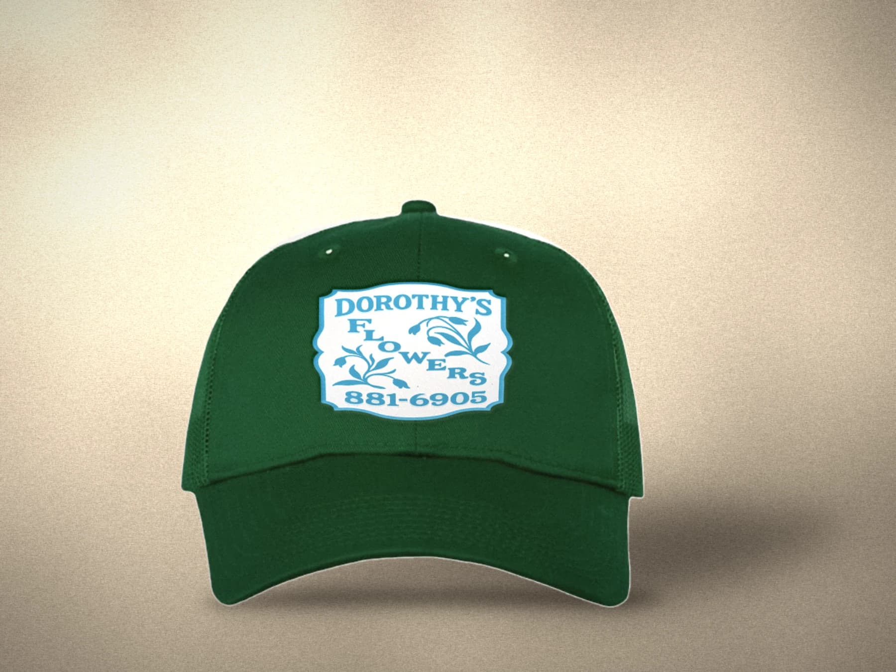 Retro Green, photographed on linen